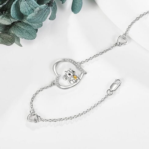 Bracelet for Women 925 Sterling Silver Giraffe/Horse/Panda/Squirrel/Penguin Bracelets Animal Jewelry Summer Gifts for Animal Lover Mom Wife in Saudi Arabia