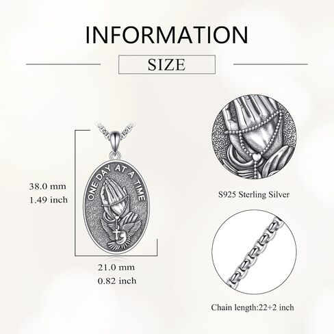 Fish Hook Cross Necklace for Men Sterling Silver Cross Pendant Necklace Religious Cross Jewelry Gifts for Men Women in Saudi Arabia
