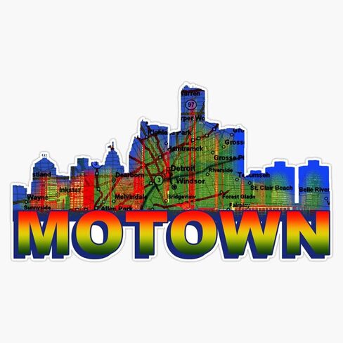 Magnet Motown Magnet Vinyl Decal Sticker 5" in Saudi Arabia