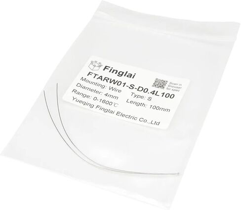 FTARW01 Bare S Type thermocouple Wire 0.1 0.2 0.3 0.4 0.5mm Diameter Platinum and Rhodium Wire(0.1x100mm) in Saudi Arabia