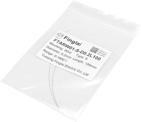 FTARW01 Bare S Type thermocouple Wire 0.1 0.2 0.3 0.4 0.5mm Diameter Platinum and Rhodium Wire(0.1x100mm) in Saudi Arabia