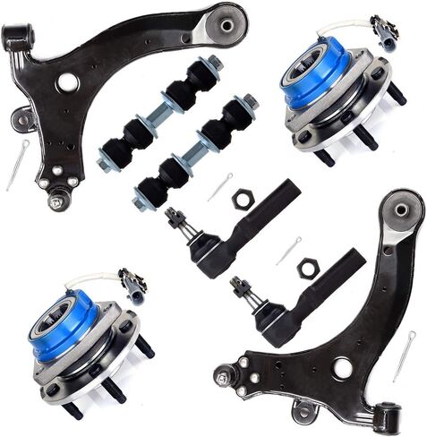 مجموعة تعليق SCITOO مكونة من 8 قطع لسيارة Buick Century LaCrosse Regal لسيارة Chevy Impala Monte Carlo لسيارة Oldsmobile Intrigue لـ Pontiac Grand Prix الأمامية وذراع التحكم السفلي وقضيب التعادل الخارجي ومحور عجلة Sway Bar in Saudi Arabia