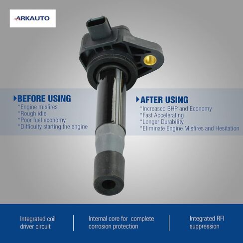 6PCS ARKAUTO IGNITION COIL 30520-R70-A01 30520R70A01 30520-R70-S01 30520R70S01 UF603 UF-603 CM11-213 CM11213 FOR Acura RL TL TSX Honda Accord Odyssey Crosstour 3.5 3.7 J35Z J37A in Saudi Arabia