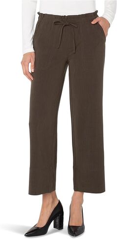 Liverpool Women's Pull on Tie Waist Wide Leg Ankle Pants in Kuwait