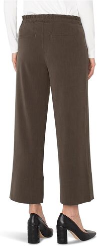 Liverpool Women's Pull on Tie Waist Wide Leg Ankle Pants in Kuwait