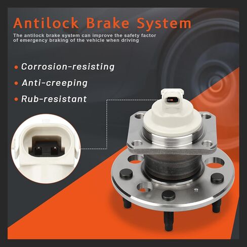 DRIVESTAR 512150 Rear Wheel Hub and Bearing Assembly for Buick Century Lacrosse Regal Terraza/Chevrolet Impala Monte Carlo Uplander Venture/Pontiac Aztek Grand Prix Montana/Saturn Relay w/ABS in Saudi Arabia