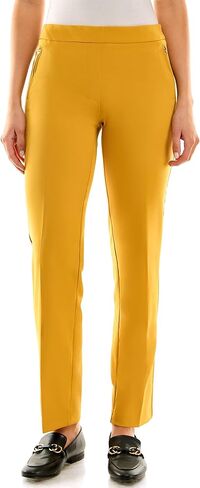 Zac & Rachel Women's Bond 18 Pull on with Faux Zipper Pockets Casual Pants in Saudi Arabia
