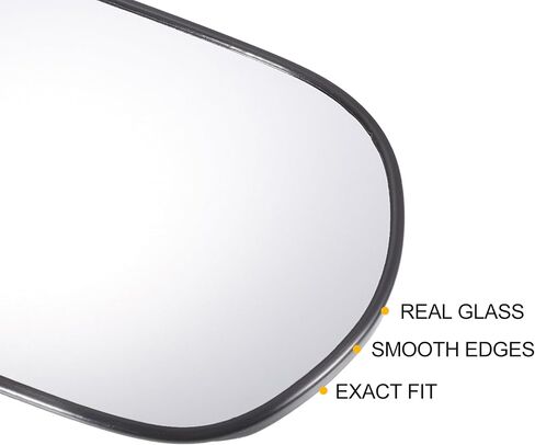 X AUTOHAUX Car Rearview Left Driver Side Mirror Glass Replacement W/Backing Plate Non-heated White Glass for Honda Civic 8th 2006-2011 in Saudi Arabia