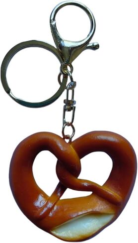 Cute French Bread Keychain Resin Creative Breads Croissant Keyring Purse Car Accessories in Saudi Arabia