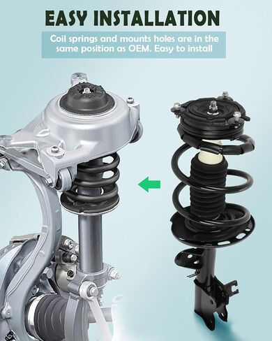 SCITOO - Front Complete Strut & Coil Spring Assembly Fits 2014-2019 for INFINITI QX60 2013-2020 for Nissan Pathfinder with 172936 172937 - Set of 2 in Saudi Arabia