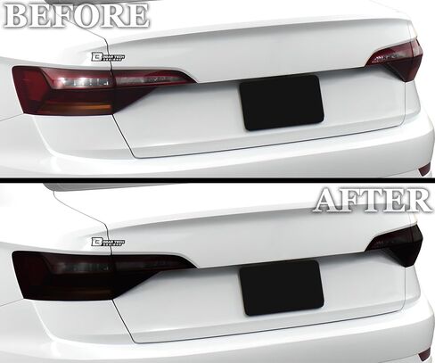 BOGAR TECH DESIGNS Precut for Volkswagen Jetta 2019-2024 Full Headlight Taillight Head Tail Light PPF Tint Kit, Dark Smoke in Saudi Arabia