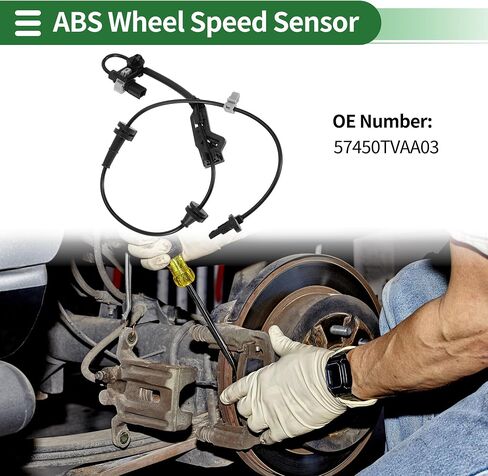 Motoforti ABS عجلة السرعة الاستشعار ABS الاستشعار نظام الفرامل المضادة للقفل لهوندا أكورد 2018-2021 No.57450TVAA03 الجبهة اليمنى in Saudi Arabia