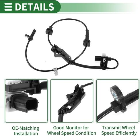 Motoforti ABS عجلة السرعة الاستشعار ABS الاستشعار نظام الفرامل المضادة للقفل لهوندا أكورد 2018-2021 No.57450TVAA03 الجبهة اليمنى in Saudi Arabia