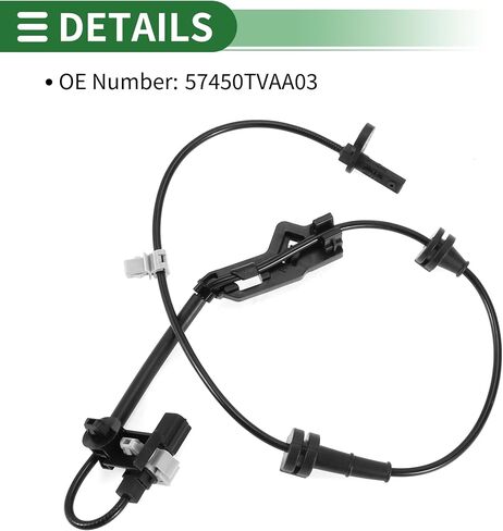 Motoforti ABS عجلة السرعة الاستشعار ABS الاستشعار نظام الفرامل المضادة للقفل لهوندا أكورد 2018-2021 No.57450TVAA03 الجبهة اليمنى in Saudi Arabia