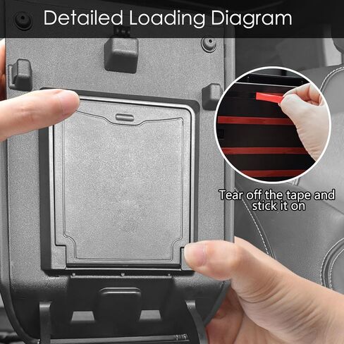 Center Console Hidden Storage Box Compatible with 2021 2022 2023 2024 Ford Bronco 2/4 Door Interior Accessories Armrest Organizer Insert Tray Secret Compartment (Not for 2025), Black in Saudi Arabia
