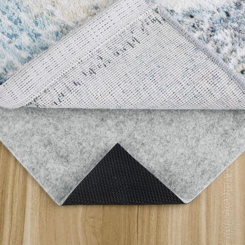 MAYSHINE Basics Premium Comfort Rug Pad - Also Available with Non Slip Option - Safe for All Floors and Finishes Including Hardwoods (4' x 6') in Kuwait