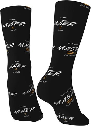 جوارب دائرية من البوليستر للكبار من Just Call Me Master Electrician قابلة للتنفس وممتصة للرطوبة للجري في صالة الألعاب الرياضية7 in Saudi Arabia