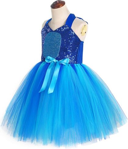 Costume for Girls 1-10Y Halloween Kids Sequin Tutu Dress Birthday Party Clothes with Headband in Saudi Arabia