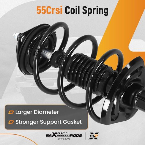 maXpeedingrods 2Pcs Front Struts for Dodge Caliber 2007-2012 2.0 L I4, 172367 172368 Shock Absorbers Struts with Coil Spring Assembly in Saudi Arabia