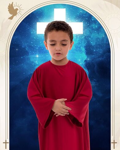 Toulite Nativity Costumes for Kids Shepherd Jesus Halloween Christmas Saint Costumes for Boys Girls in Saudi Arabia