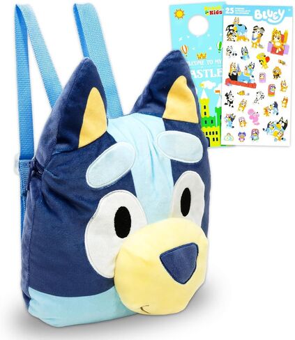 Bluey Plush Doll Set - Bundle of 12" Plushie Backpack with Carrying Straps, Stickers, and More | Bluey & Bingo Travel Bag for Kids in Saudi Arabia