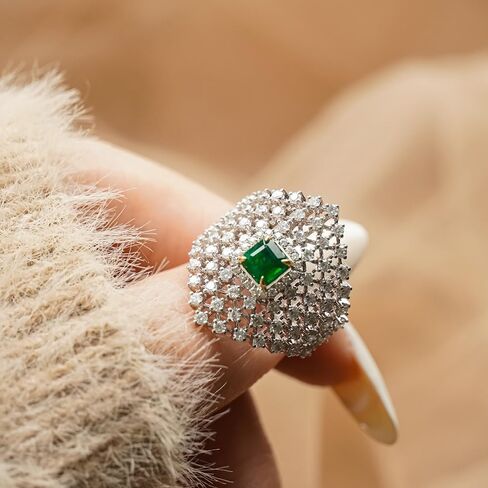 Luxurious S925 silver ring a grid design. Suitable for women's daily commuting wear, parties, Valentine's Day birthday gifts, pure silver jewelry in Saudi Arabia