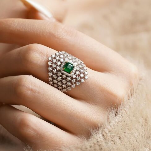 Luxurious S925 silver ring a grid design. Suitable for women's daily commuting wear, parties, Valentine's Day birthday gifts, pure silver jewelry in Saudi Arabia