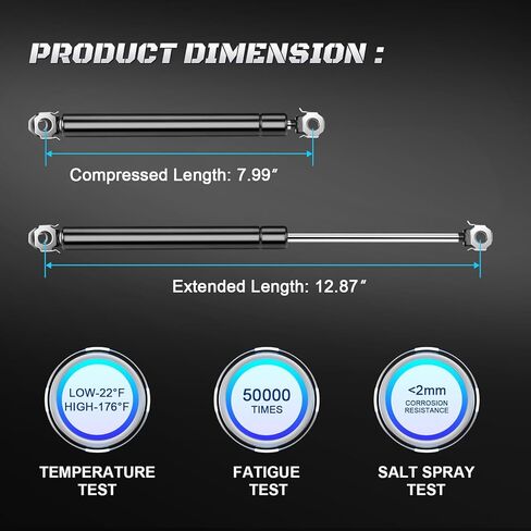 HHCSOP Rear Hatch Lift Supports Tailgate Liftgate Shock Strut Gas Spring for Chevrolet Camaro/Pontiac Firebird 1982 1983 1984 1985 1986 1987 1988 1989 1990 1991 1992, OEM# 4900 SG130001 8195287 in Kuwait