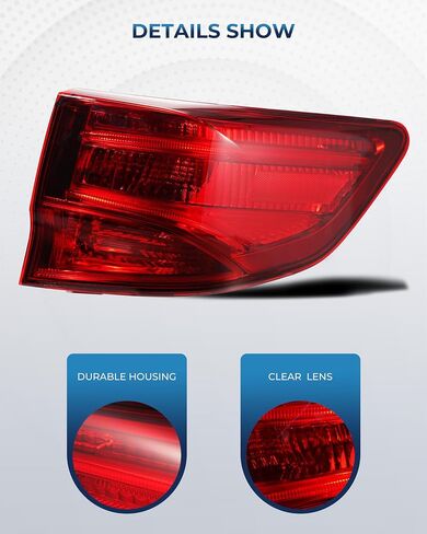 المصابيح الخلفية متوافقة مع المصابيح الخلفية Acura MDX 2014-2020، الجانب الأيمن للراكب، OEM: AC2805103 33500TZ5A02 in Kuwait