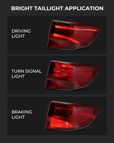المصابيح الخلفية متوافقة مع المصابيح الخلفية Acura MDX 2014-2020، الجانب الأيمن للراكب، OEM: AC2805103 33500TZ5A02 in Kuwait