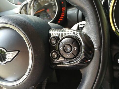 UNICUS Steering Wheel Cover Carbon Effect 1x Set Compatible with Mini Cooper F54 F55 F56 F57 F60 in Saudi Arabia