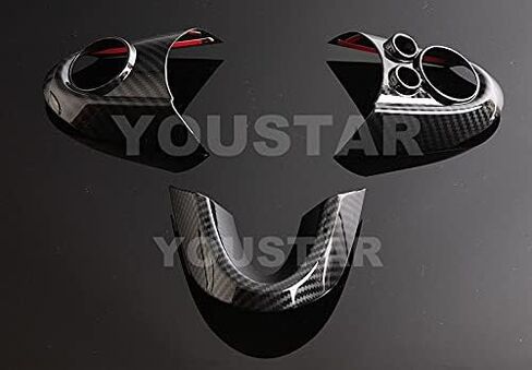 UNICUS Steering Wheel Cover Carbon Effect 1x Set Compatible with Mini Cooper F54 F55 F56 F57 F60 in Saudi Arabia