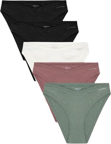 Organic Basics Women's Flex Organic Cotton Cheeky Brief Underwear 5-Pack in Saudi Arabia