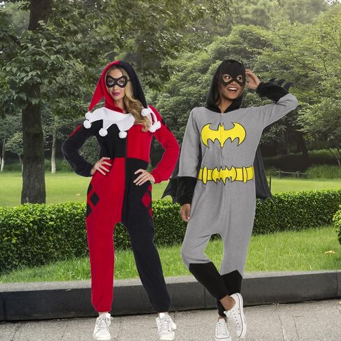 Rubies Women's DC Super Heroes Batgirl Hooded Jumpsuit, As Shown in Saudi Arabia