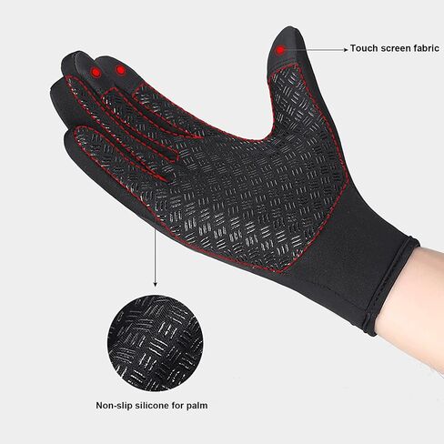 Thermal Winter Gloves for Cold Weather with Non-Slip Grip and Zipper Closure in Saudi Arabia