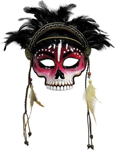 Rubies Forum Novelties Adult Voodoo Face Mask, Black in Saudi Arabia