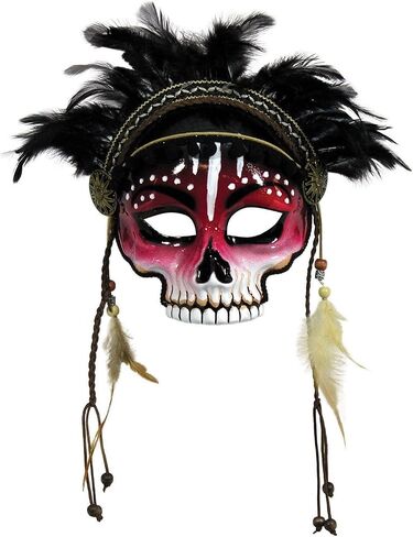 Rubies Forum Novelties Adult Voodoo Face Mask, Black in Saudi Arabia