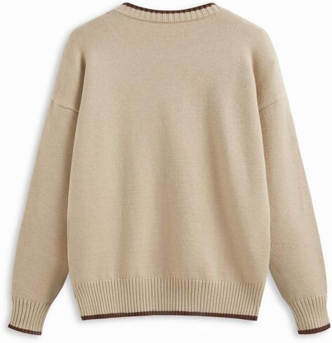 CIDER Womens Sweaters Fall Long Sleeve Bear Graphic Crewneck Sweater Soft Knit Casual Cropped Pullover Cute Fall Outfits 2024 in Kuwait