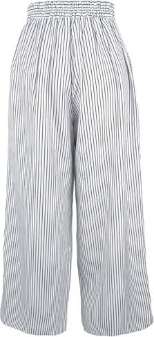 GORGLITTER Women's Striped Wide Leg Pants Button High Waisted Office Suit Palazzo Pants Trousers in Saudi Arabia
