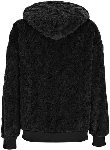 Fleece Jacket Women Fuzzy Full Zip Sherpa Jackets Warm Casual Stand Collar Winter Coats Outerwear with Pockets 2025 in Saudi Arabia