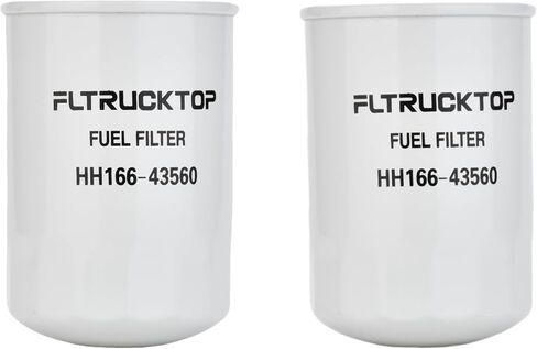 2PCS HH166-43560 Fuel Filter Compatible with Kubota V2203 V3307 Engine SVL75 SVL90 M5700 M8540 M8560 M9000 M9540 M9960 Replace 16631-43560 19090-55580 in Saudi Arabia