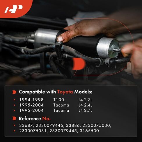 A-Premium Fuel Filter Compatible with Toyota Tacoma 1995-2004 2.4L 2.7L, T100 1994-1998 2.7L in Saudi Arabia