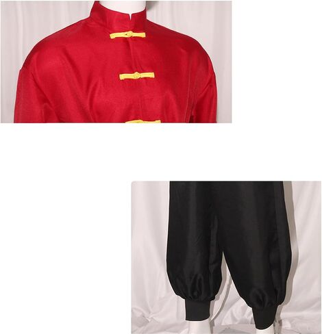 Ranma 2/1 Cosplay Costume Men Kung Fu Outfit Halloween Set Full Adult in Saudi Arabia