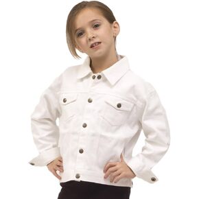 Toddler White Denim Jacket, Toddler Pink Jacket, Kids Jacket, Children Jacket