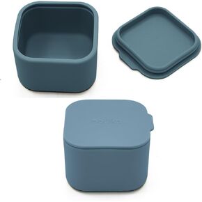 Snack Container 2-Pack | Snack | Food Grade Silicone with Sealed compartment | Soft Blush/Dust in Kuwait