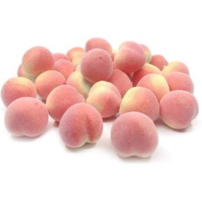 Mini Artificial Peach Fake Peach Mini Fruit Small Peach Simulation Lifelike for Home Cabinet Table Party Kitchen Decoration Photography Prop 20 Pcs