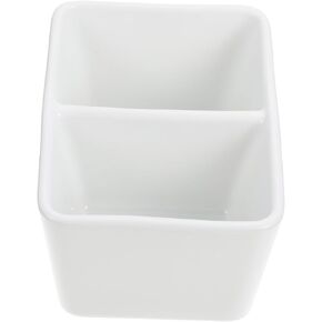Ceramic Palette, 2.75x5.11x3.74in Paintbrush Dish, White Porcelain Watercolor Dish, Watercolor Paint Painting Ink Dish for Calligraphy or Watercolor Gouache Painting