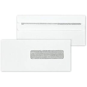 500 مغلف نماذج مطالبة CMS، لمطالبة تأمين الفواتير الطبية HCFA-1508، نماذج CMS-1500، أمان داخلي ملون، إغلاق ذاتي الغلق ~ ظرف النافذة اليمنى ~ 9 1/2 بوصة × 4 1/8 حزمة من 500 in Kuwait