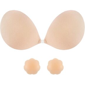 حمالة صدر لاصقة غير مرئية من السيليكون اللاصق بدون حمالات للنساء فستان بدون ظهر in Kuwait