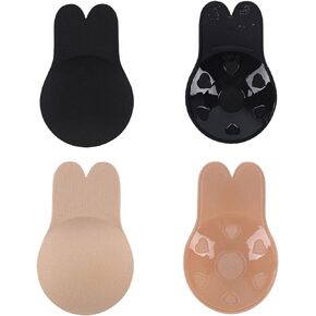 2 Pairs Sticky Bra Adhesive Invisible Bra Adhesive Bra Strapless Sticky Push up Reusable Silicone Tape Bra